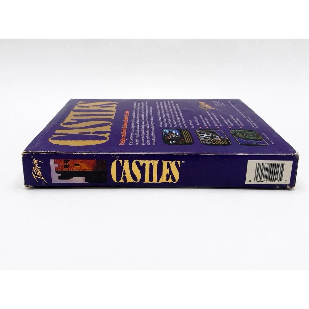 Castles IBM PC Big Box Complete 1991 Interplay 3.5 & 5.25 Floppy DOS CIB Manual